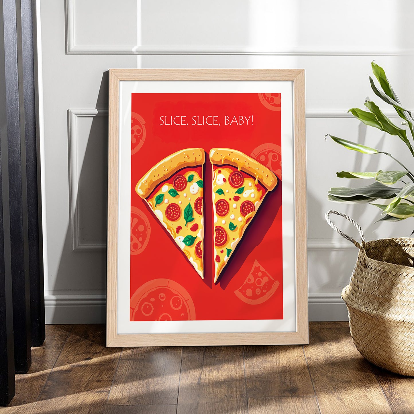 Pizza Love Wall Frame