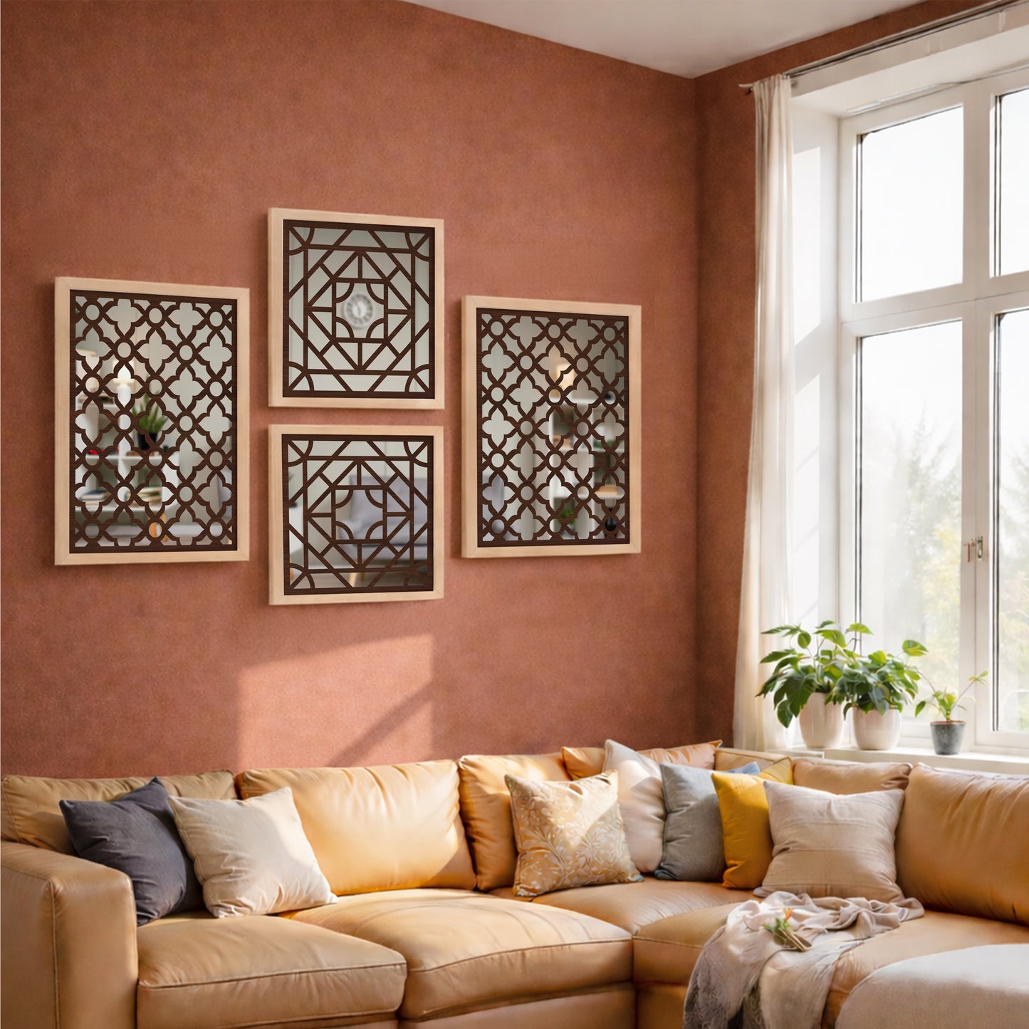 Moroccan Mirror Art Set of 4