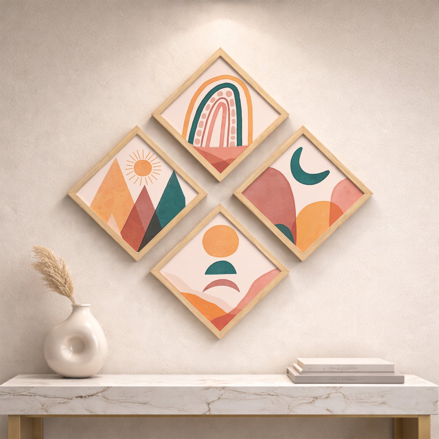 Vibrant Horizons Wall Frame Set