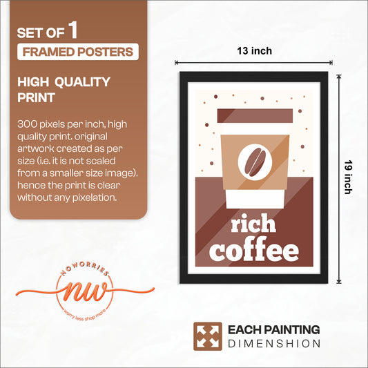 Rich Coffee Wall Frame