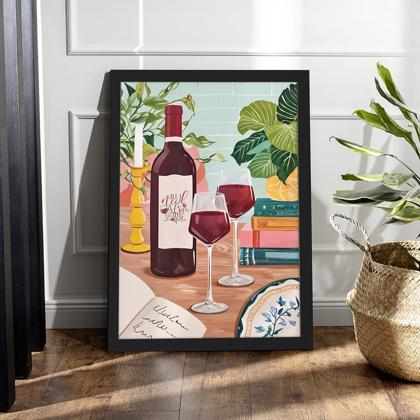 Wine Time Wall Frame