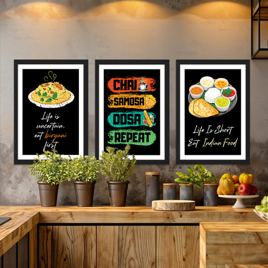 Indian Food Wall Frame Set