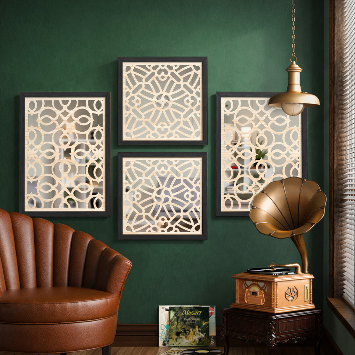 Regent Luxe Mirror Art Set of 4