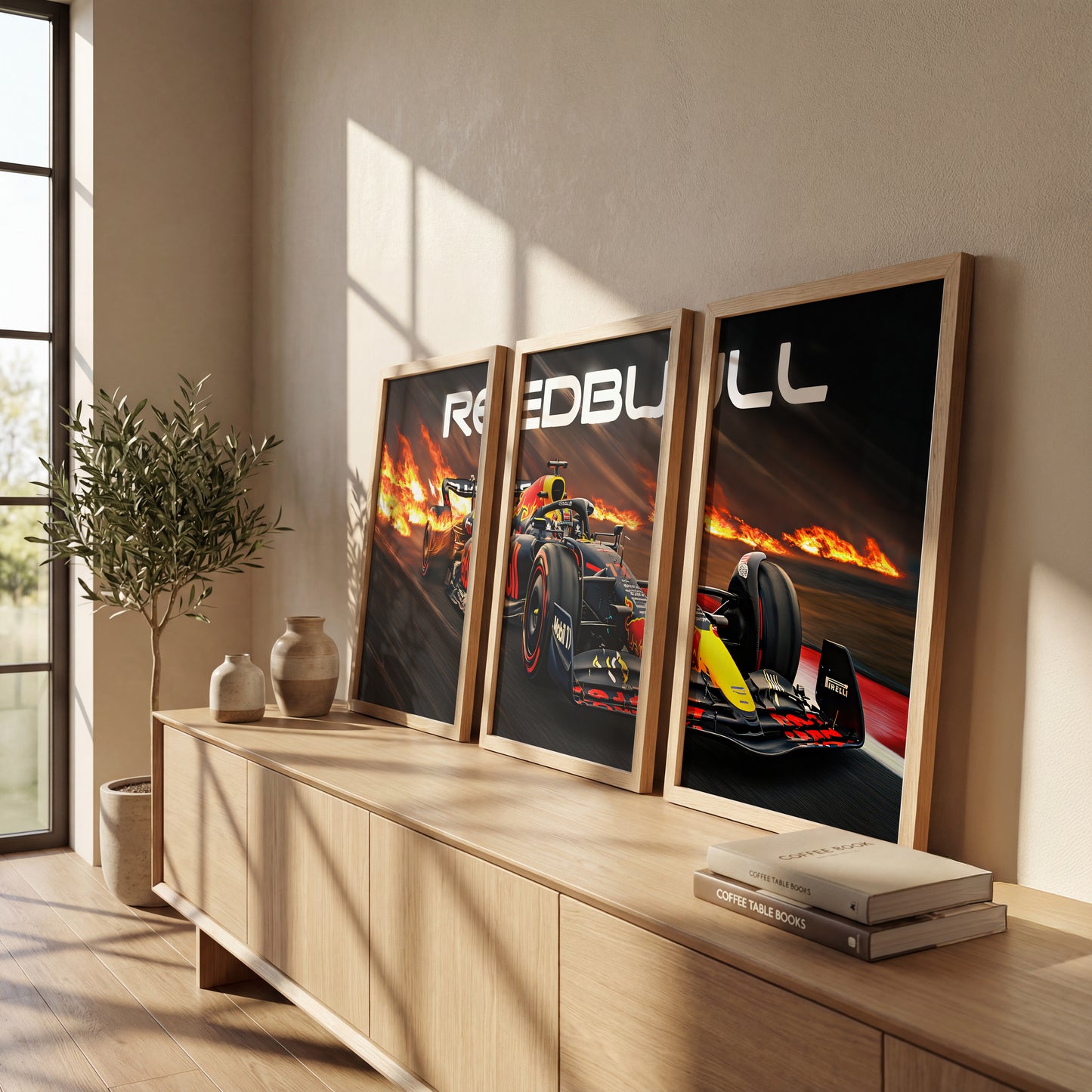 Red Bull Racing Wall Frame Set of 3