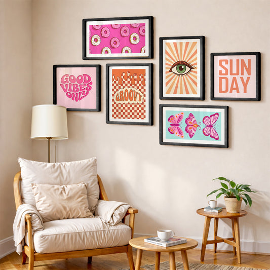 Sun Day Wall Art Set of 6