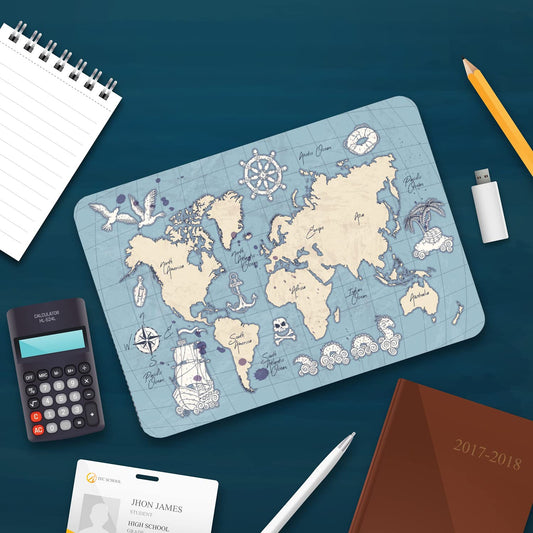 World Map Laptop Sticker