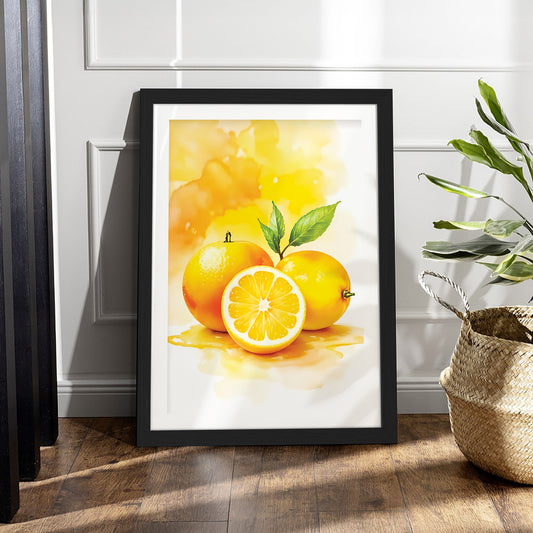 Lemon Art Wall Frame