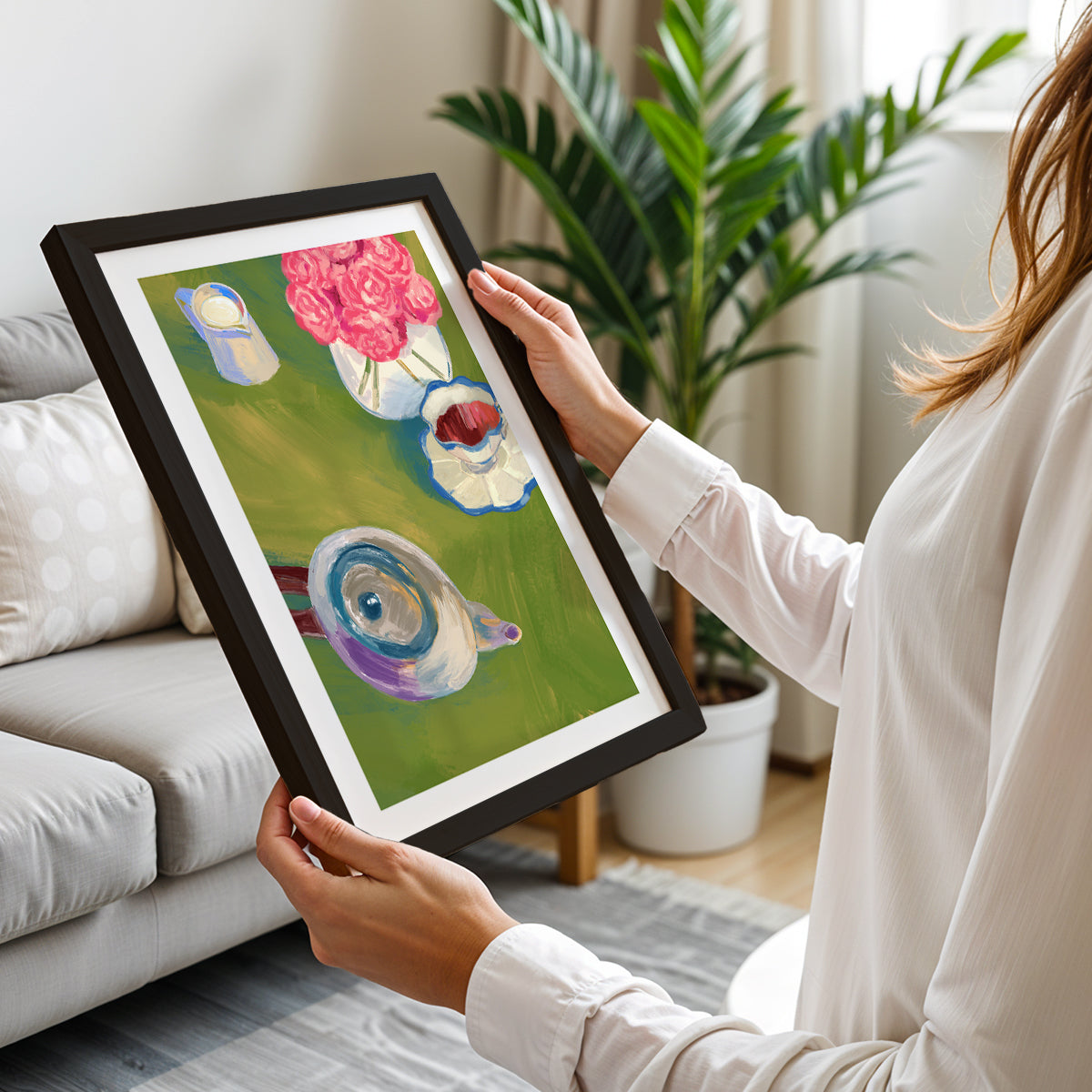 Floral Tea Time Wall Poster