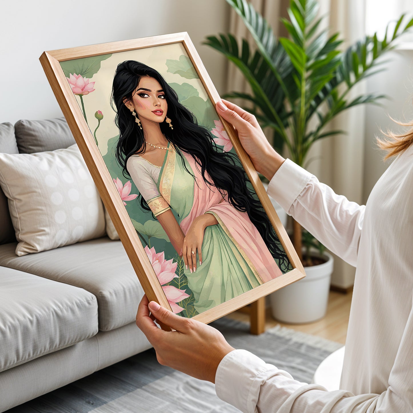 Lotus Beauty Portrait Frame