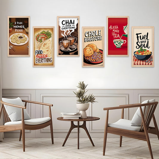 Desi Comfort Food Wall Frame Set