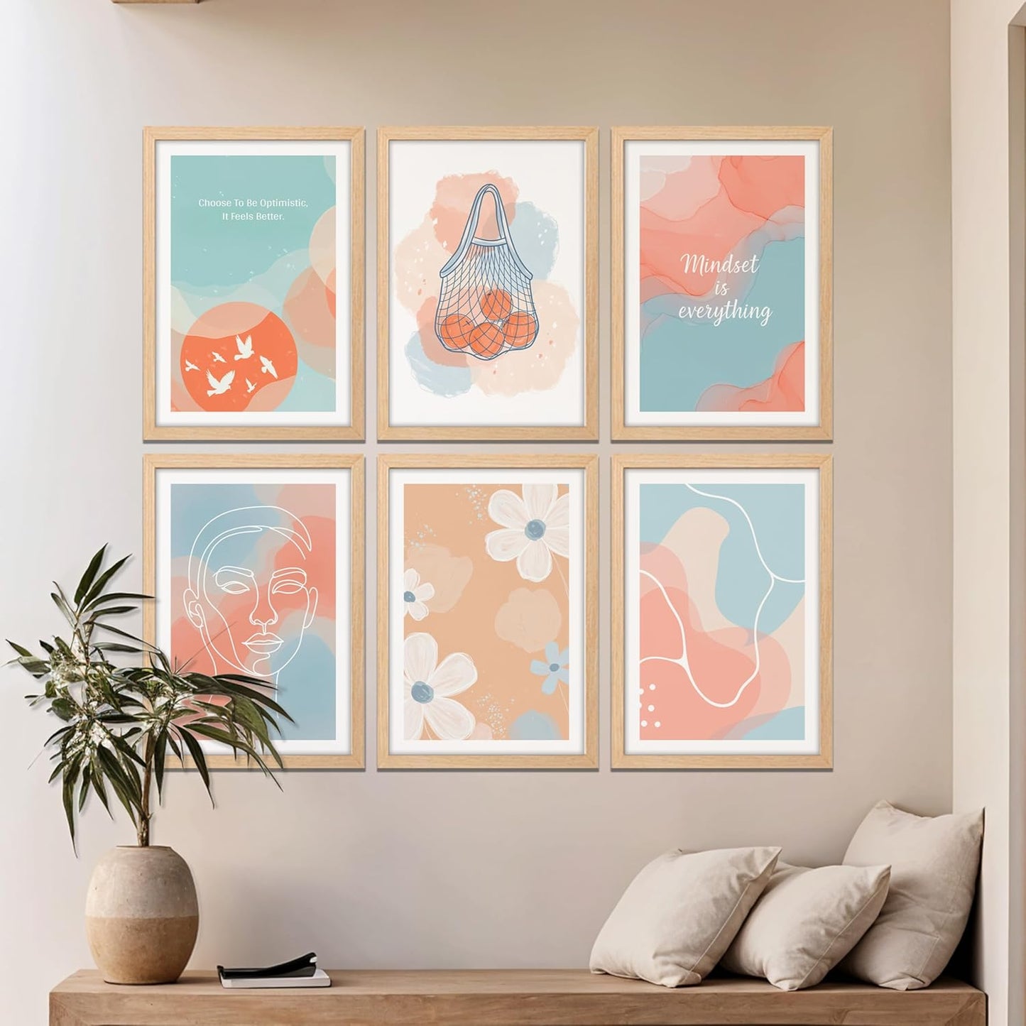 Pastel Serenity Wall Art Set