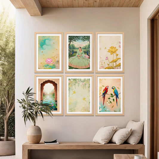 Lotus Garden Harmony Set Wall Frame