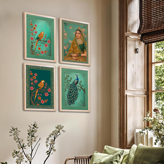 Royal Peacock Harmony Set Wall Frames