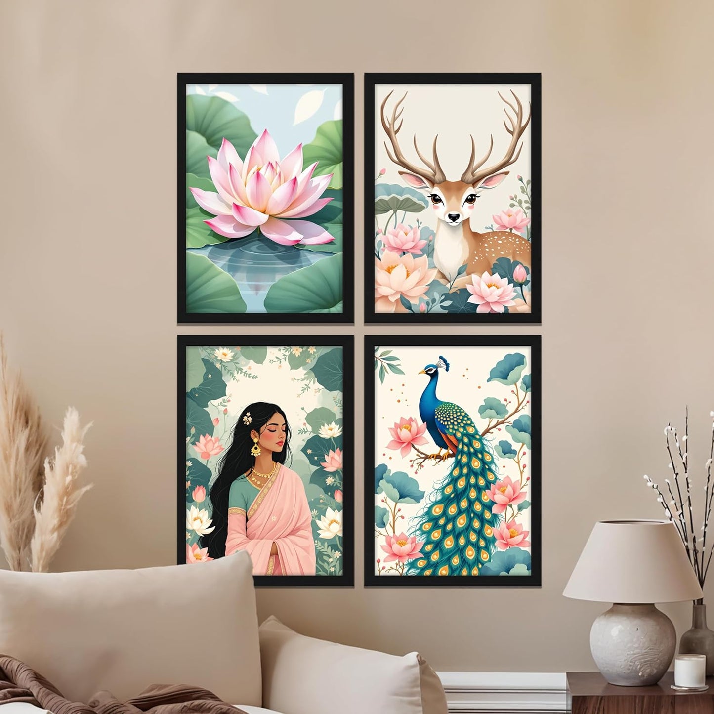 Lotus Harmony Wall Frame Set