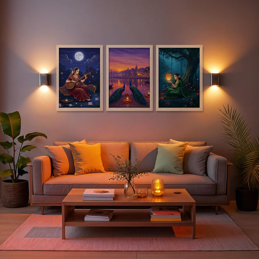 Mystic Evening Trio Wall Frames