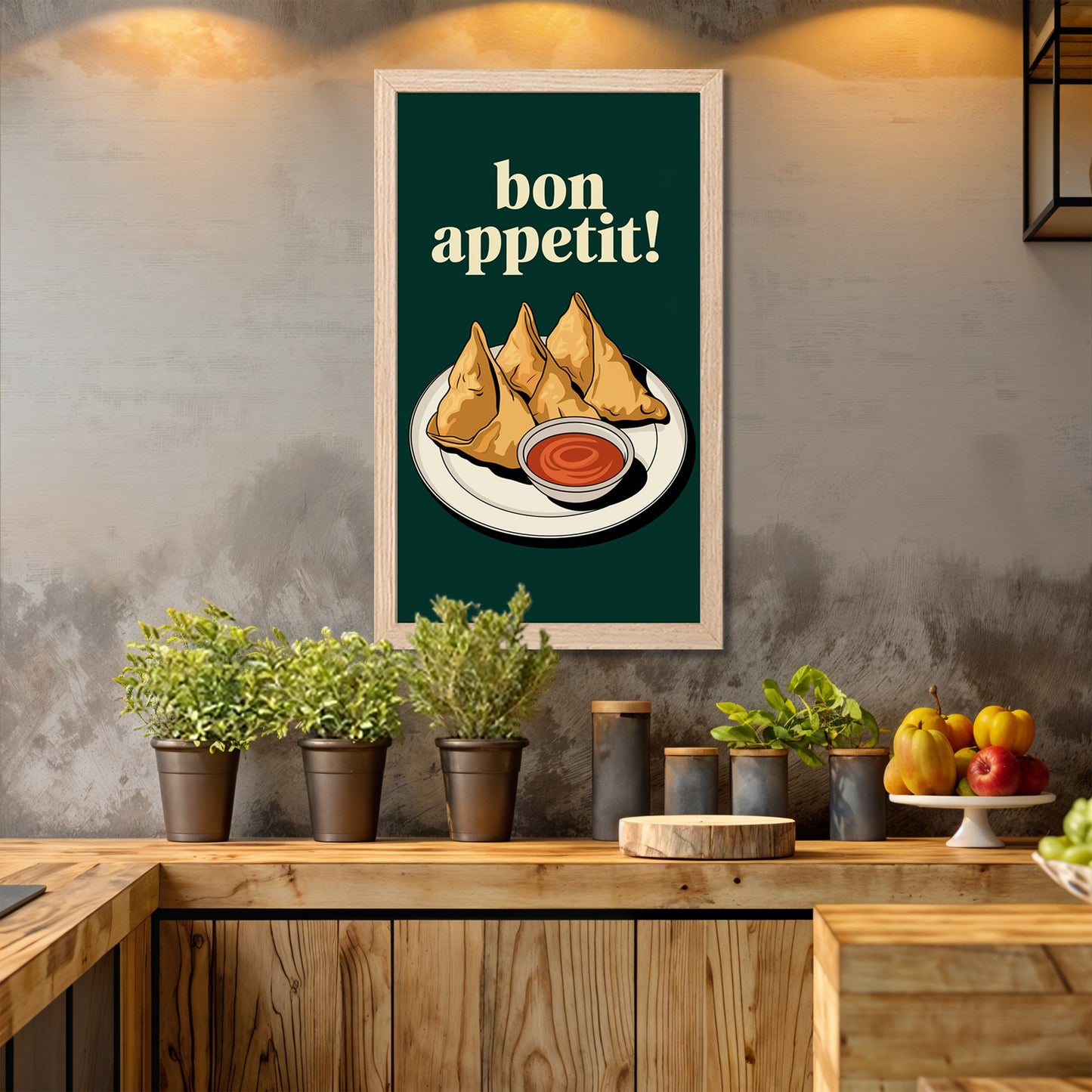 Samosa Snack Wall Art