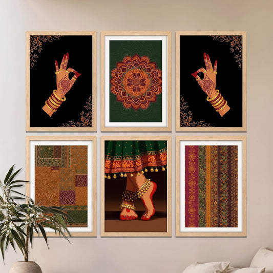 Traditional Dance Aura Set Wall Frames