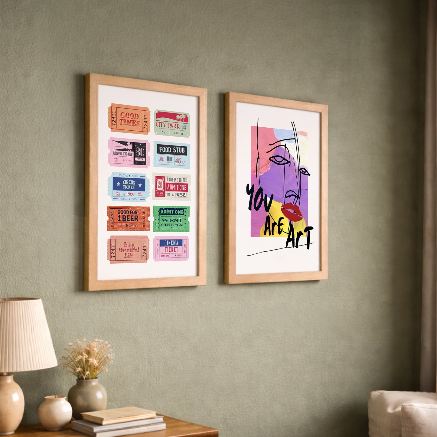 Pop Art Expression Wall Art Set