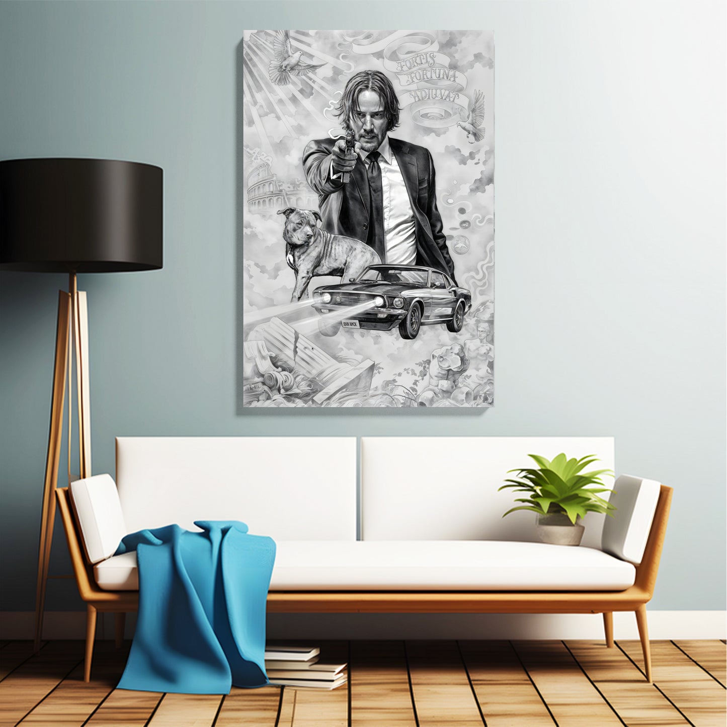 John Wick Noir Canvas