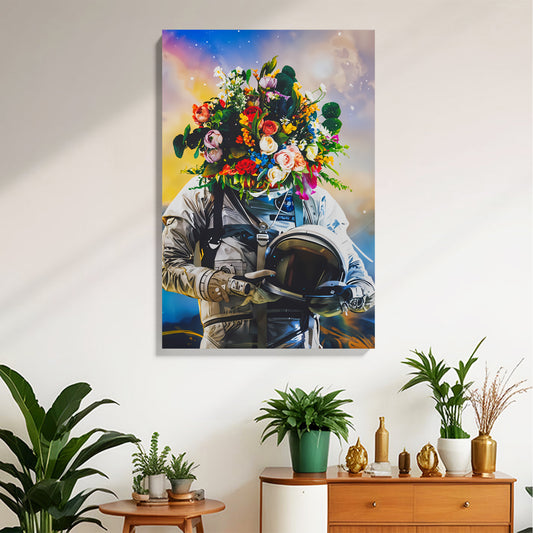 Astronaut Bloom Canvas