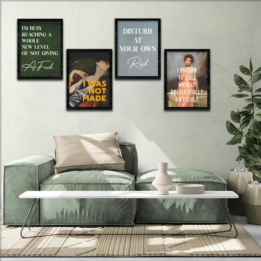 Attitude Quote Wall Frame Set