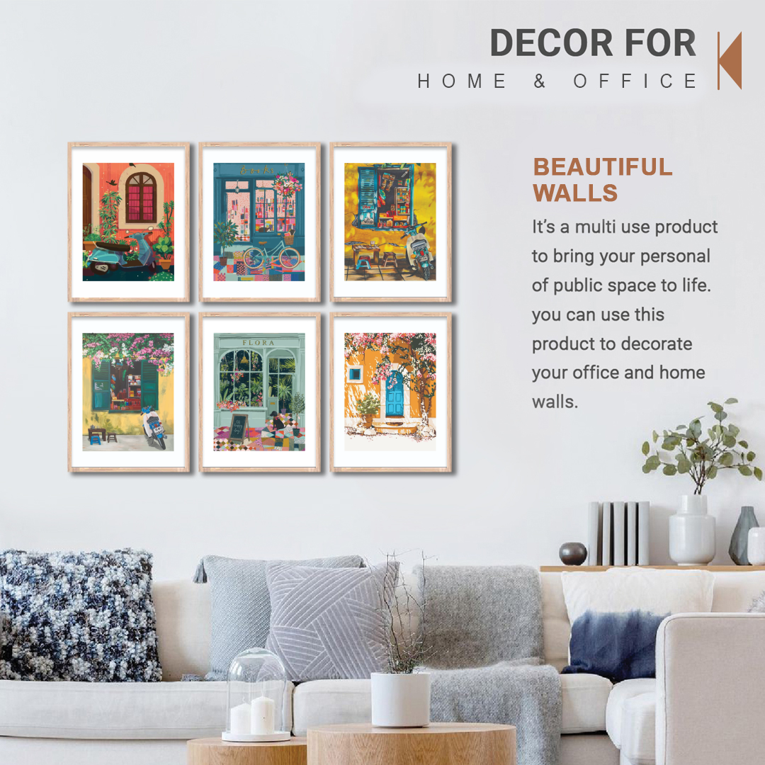 Vintage Street Vibes Wall Frame Set