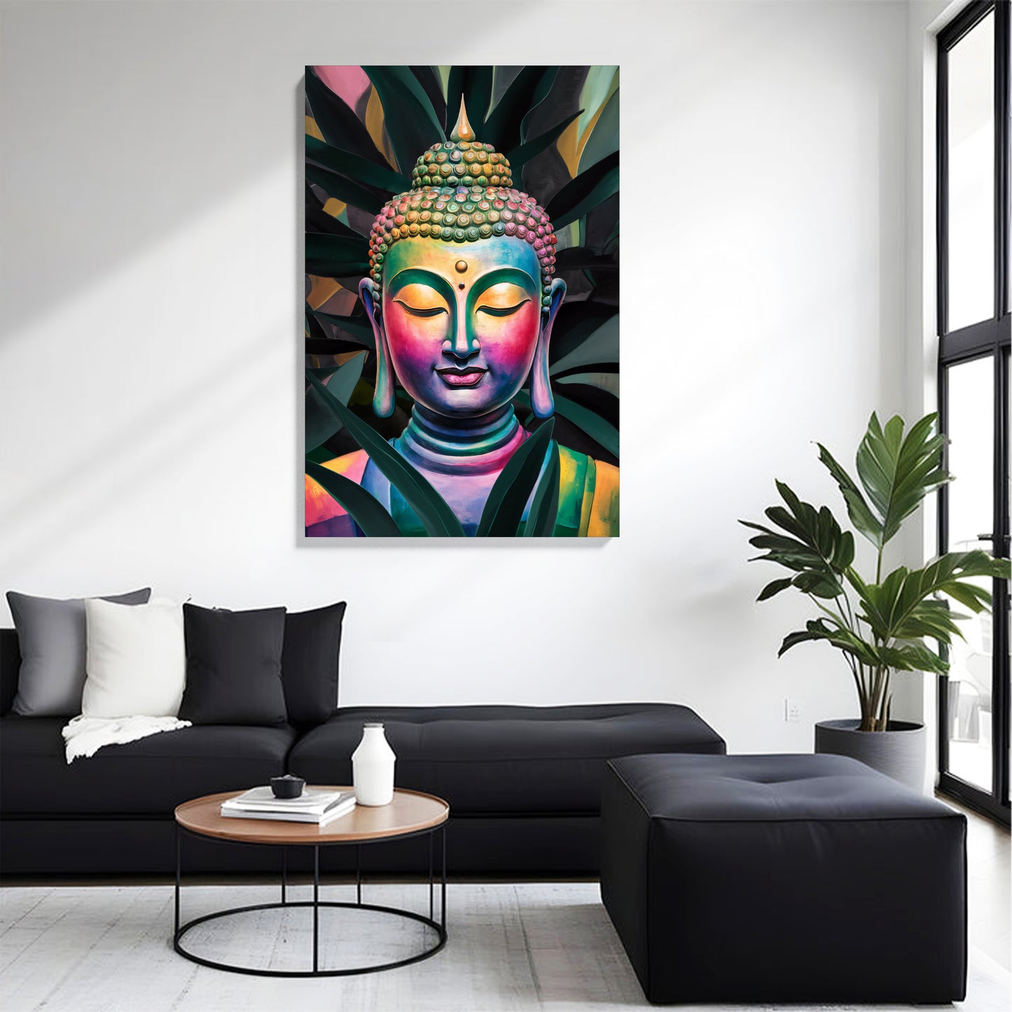 Vibrant Buddha Canvas