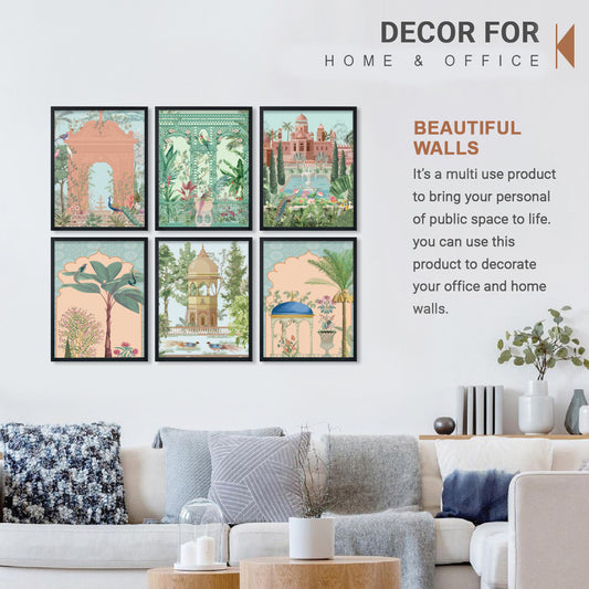 Mughal Garden Wall Frame Set