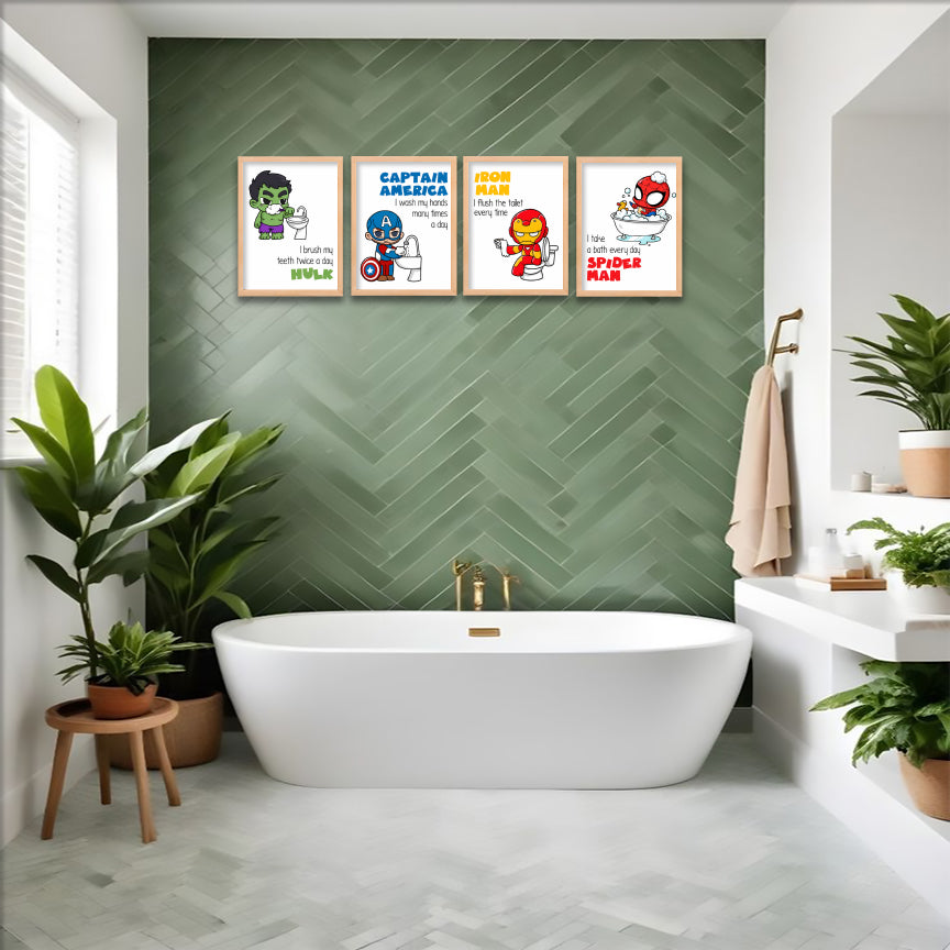 Hero Hygiene Wall Frame Set