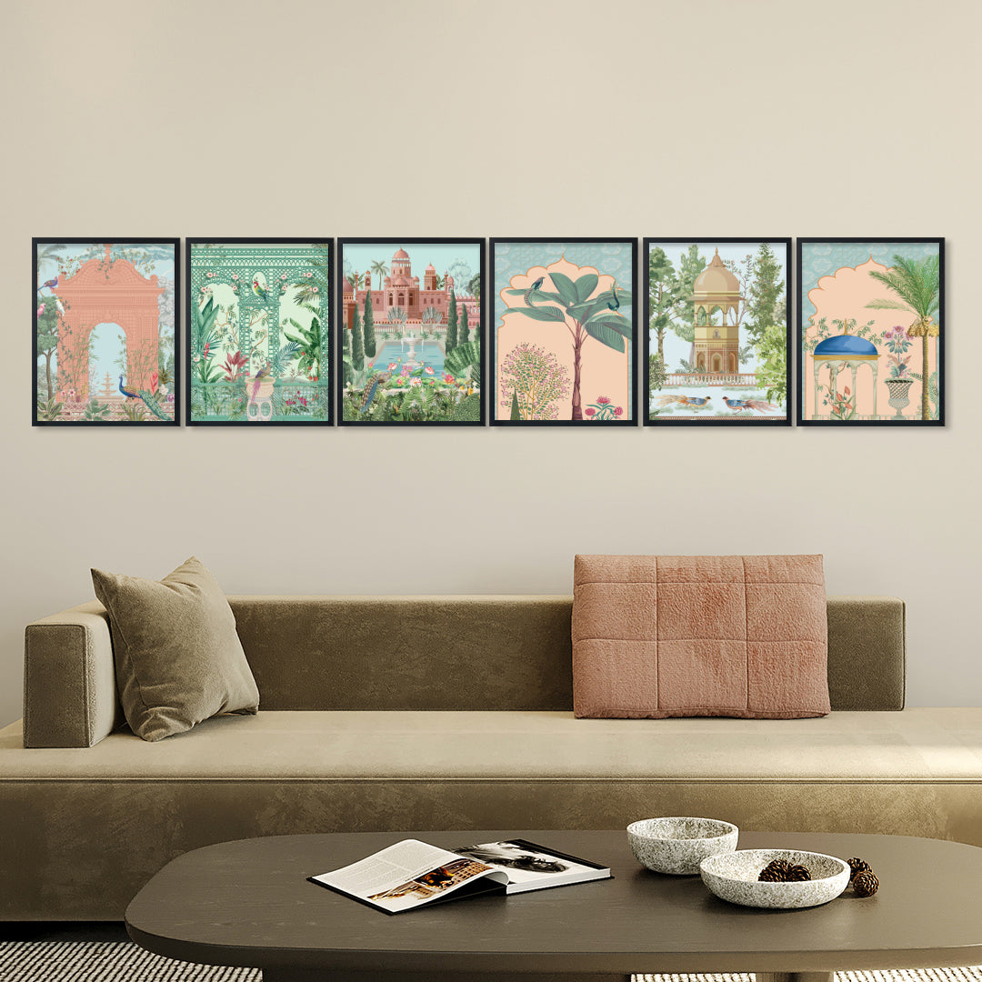 Mughal Garden Wall Frame Set