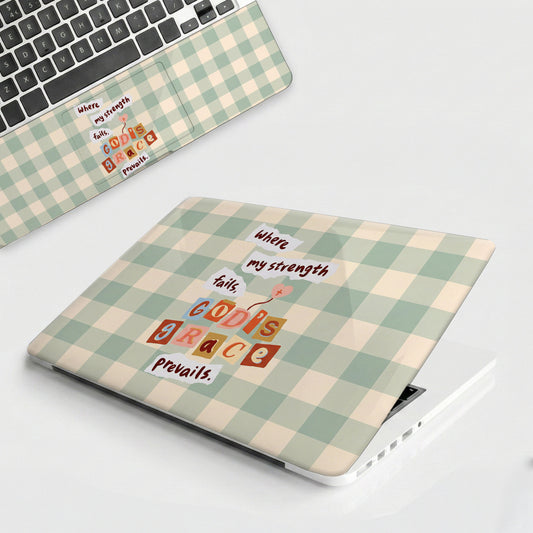 Retro Travel Stamp Pastel Laptop Skin