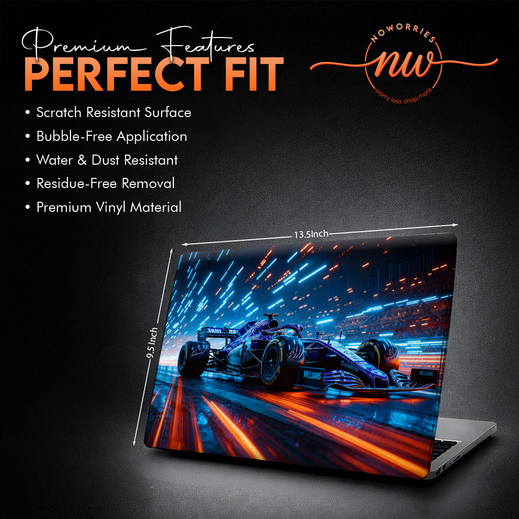 F1 Speed Demon Laptop Skin