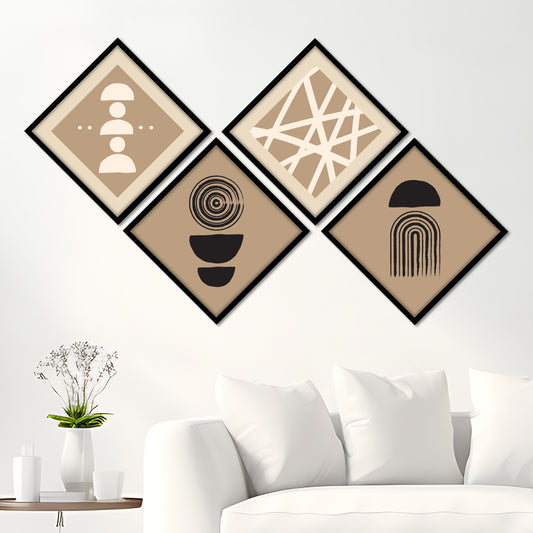 Earthy Geometry Wall Frame Set