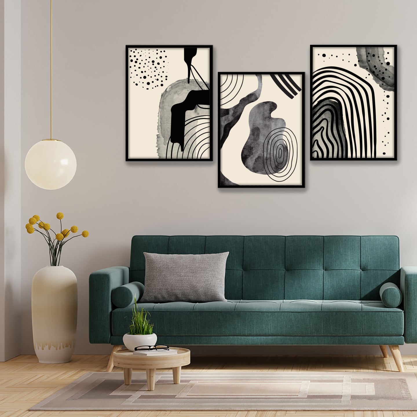 Modern Ink Abstract Wall Art