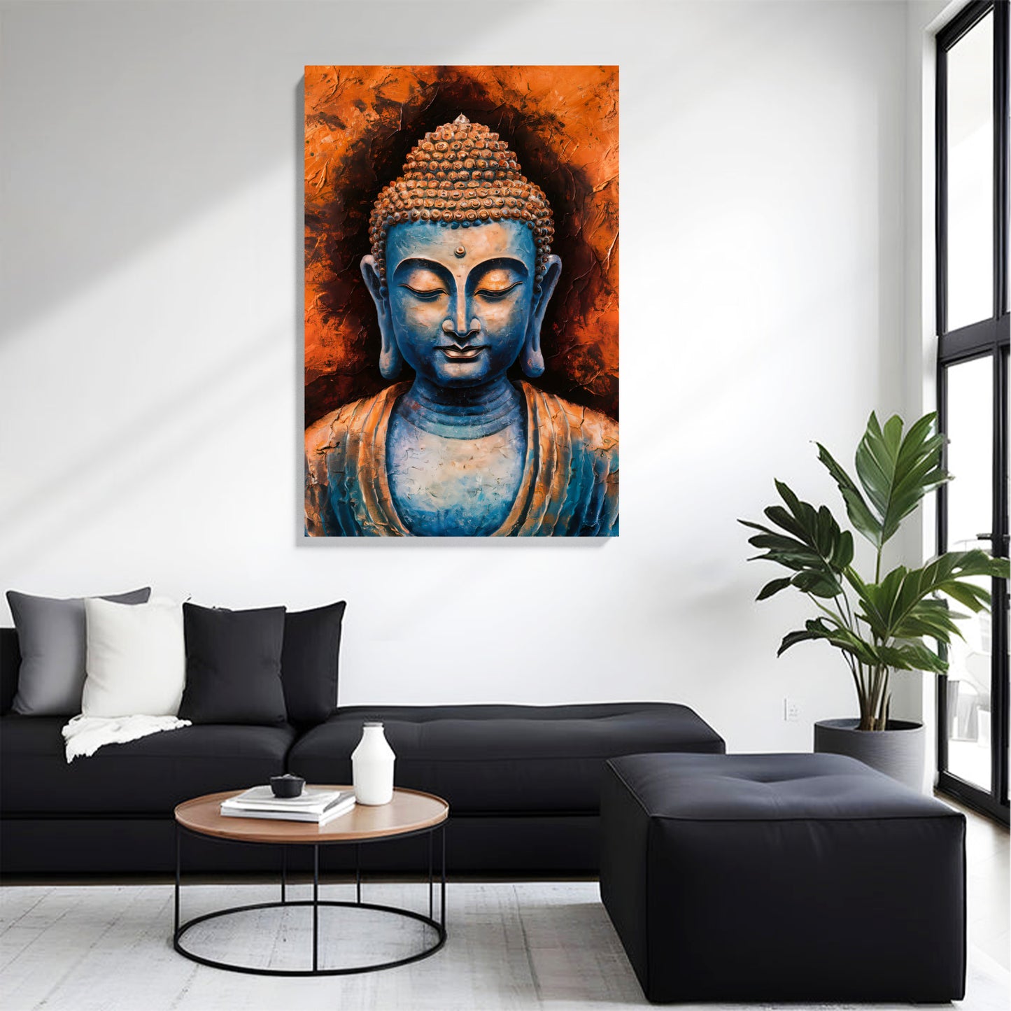 Blue Buddha Tranquility Canvas