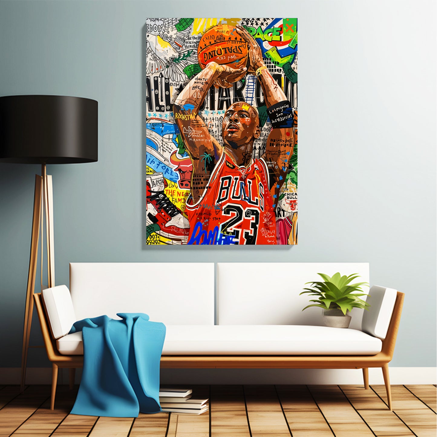 Basketball Legend Pop Art Canvas