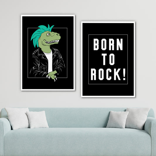 Rockstar Dino Duo Wall Frame Set
