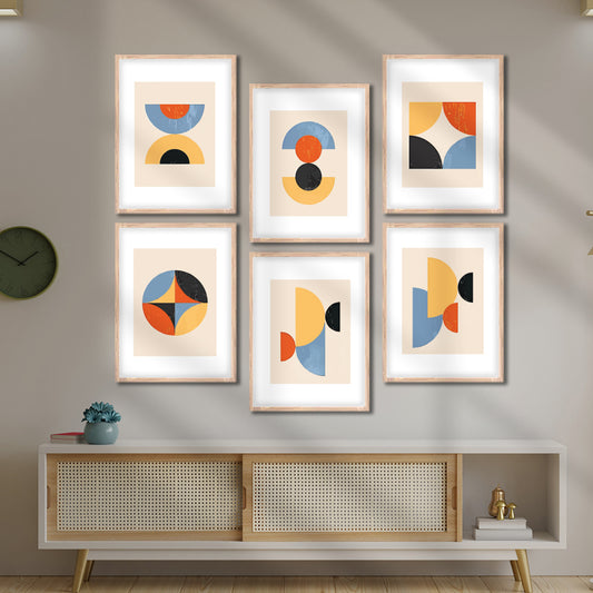 Geometric Modern Art Wall Frame Set
