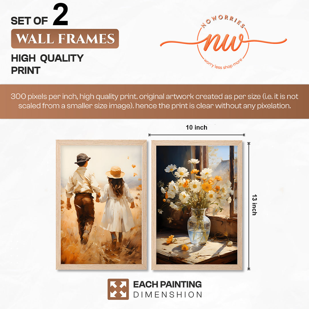 Whimsical Cottage Wall Art Set of 2