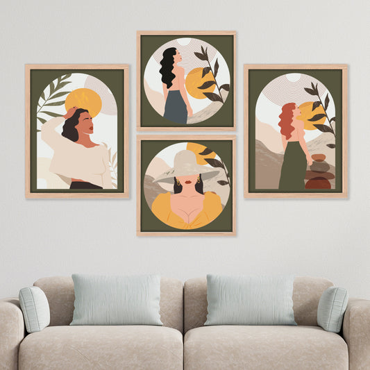 Boho Women Art Set