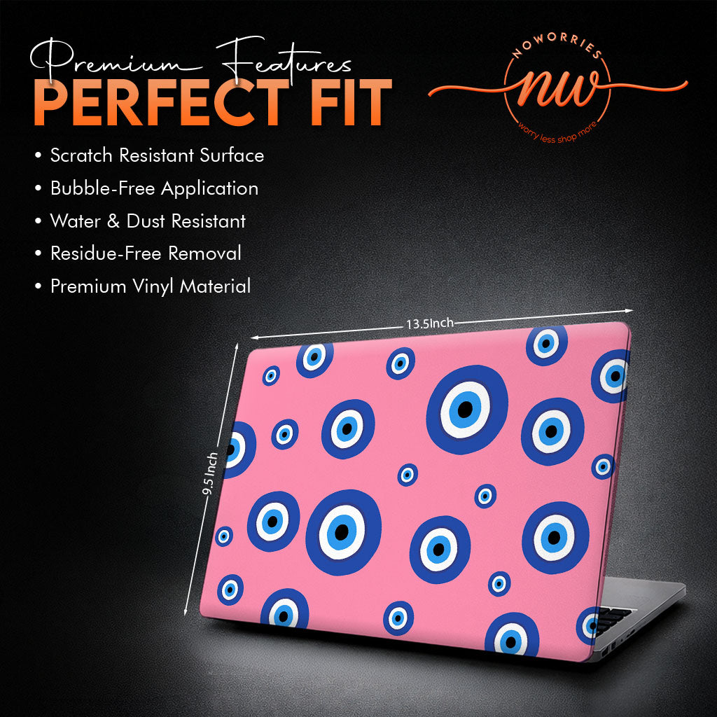 Pink Evil Eye Laptop Skin