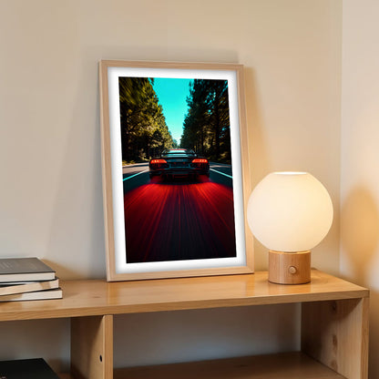 Audi R8 – Red Trail Wall Frame