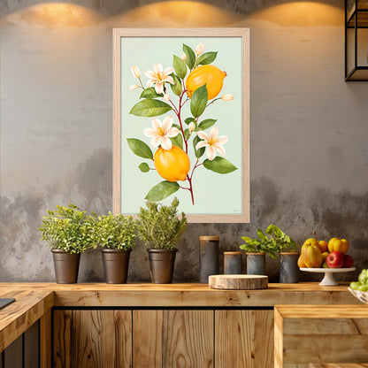 Lemon Bloom Wall Frame