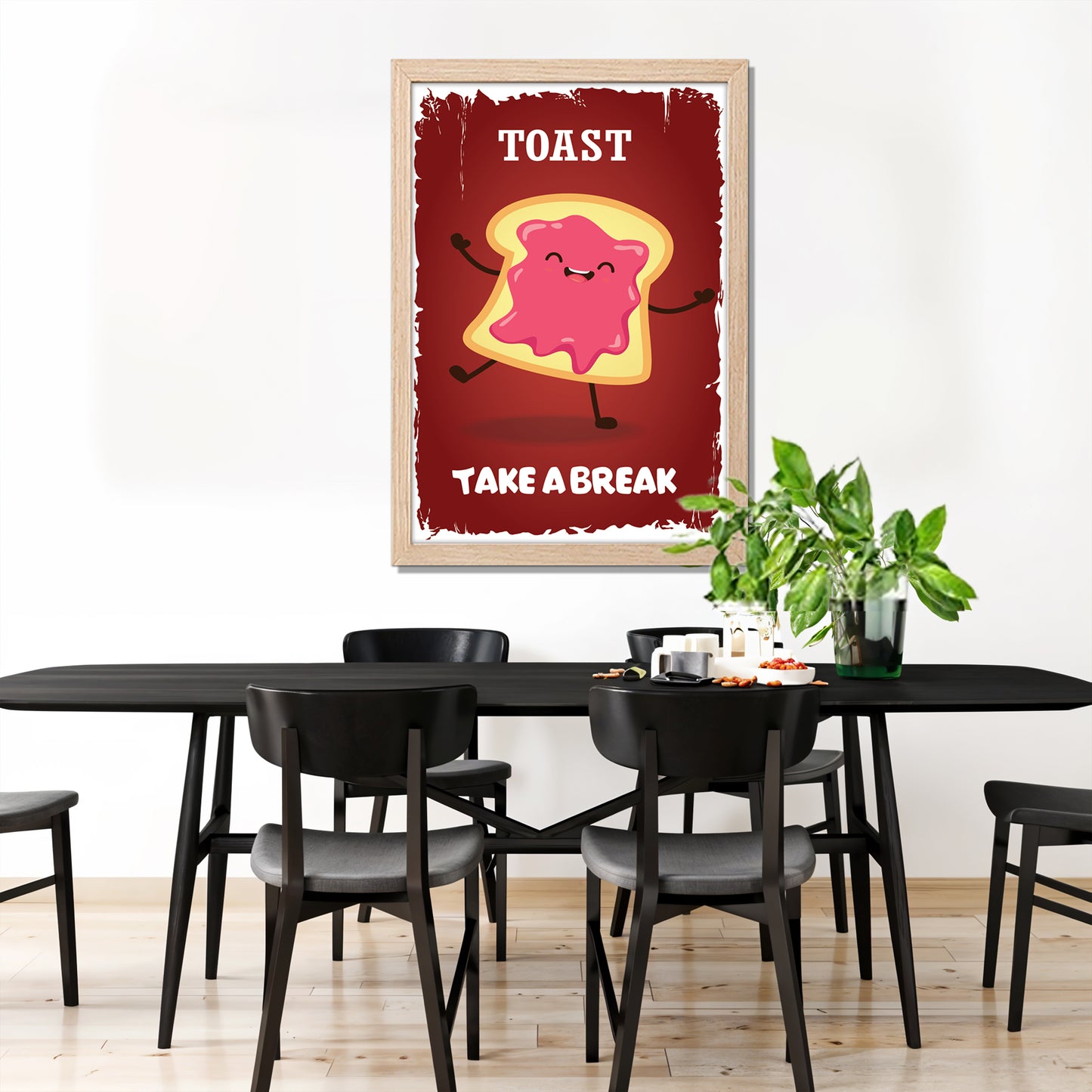 Happy Toast Wall Frame