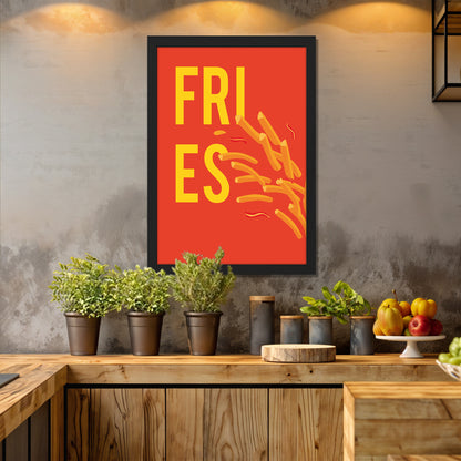 Fire Fries Wall Frame