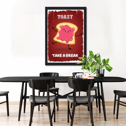 Happy Toast Wall Frame