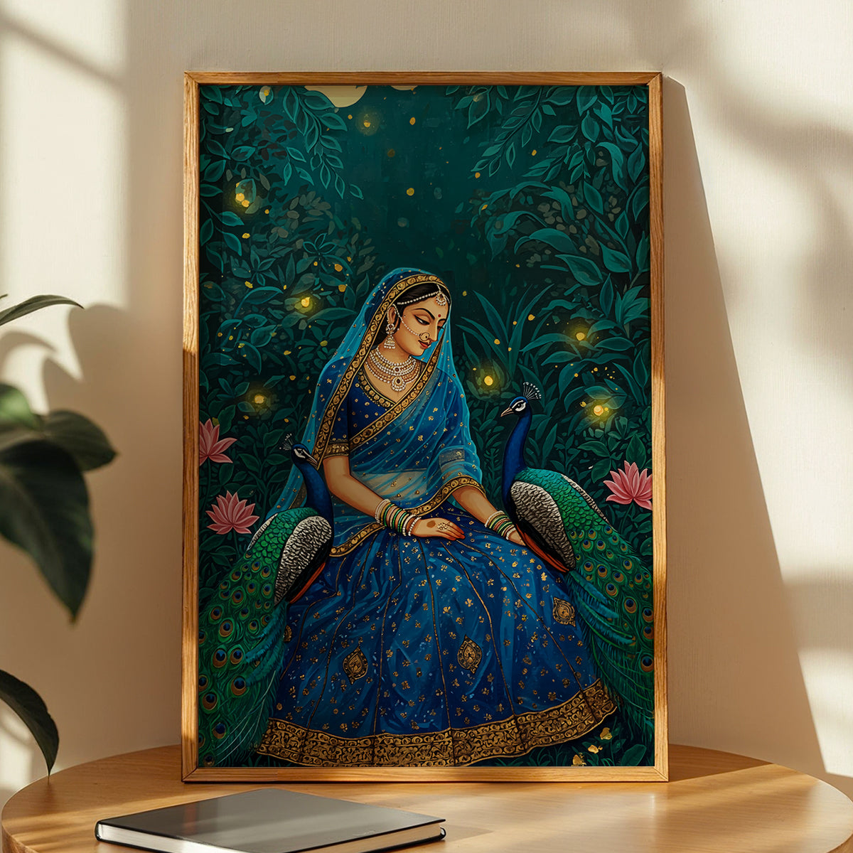 Royal Peacock Princess Wall Frame