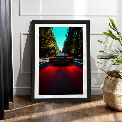 Audi R8 – Red Trail Wall Frame