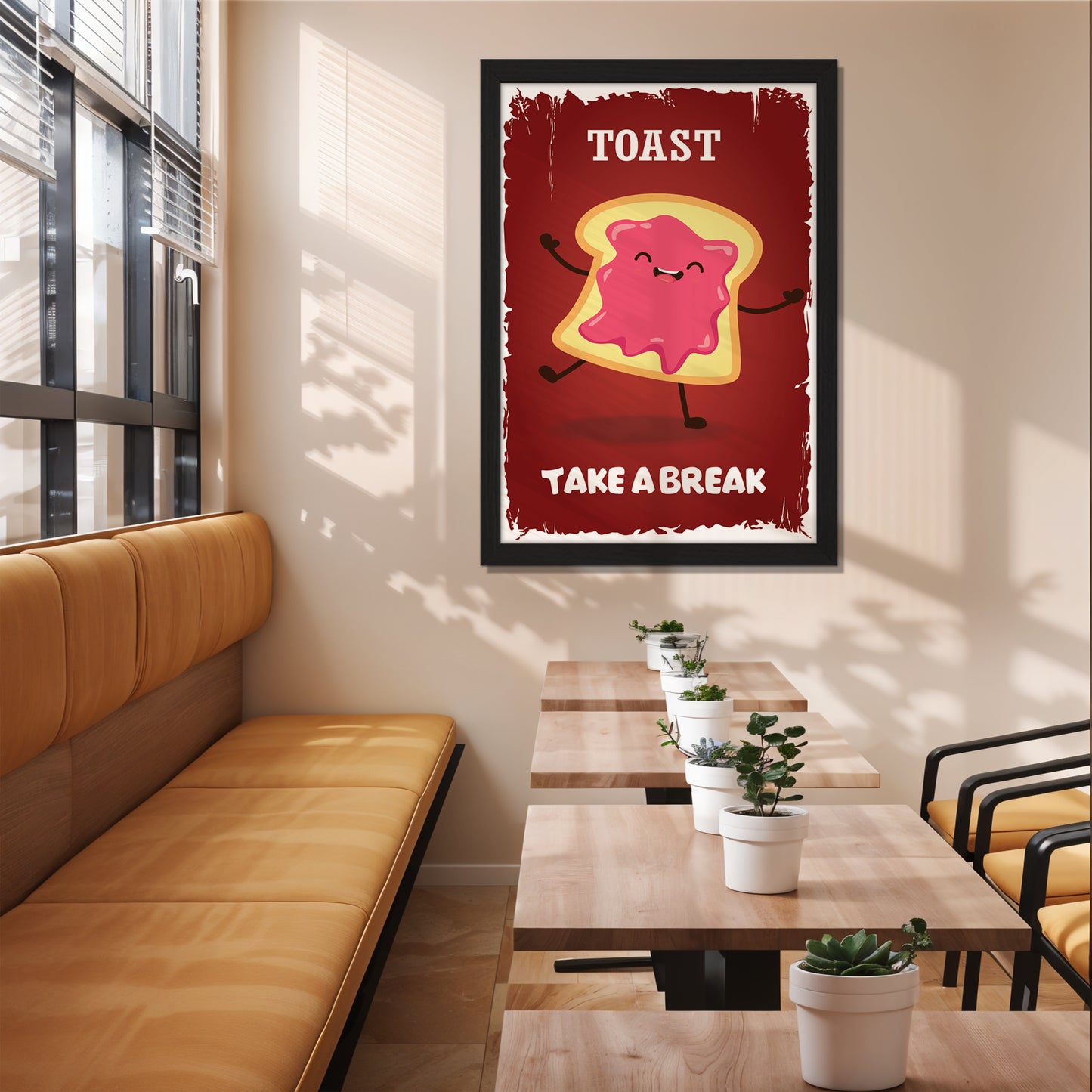 Happy Toast Wall Frame