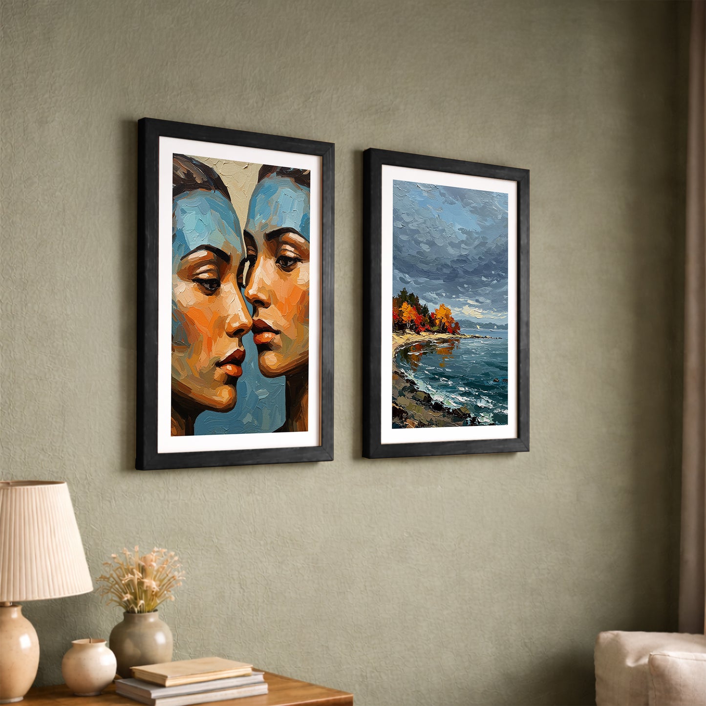 Portrait & Seascape Framed Set